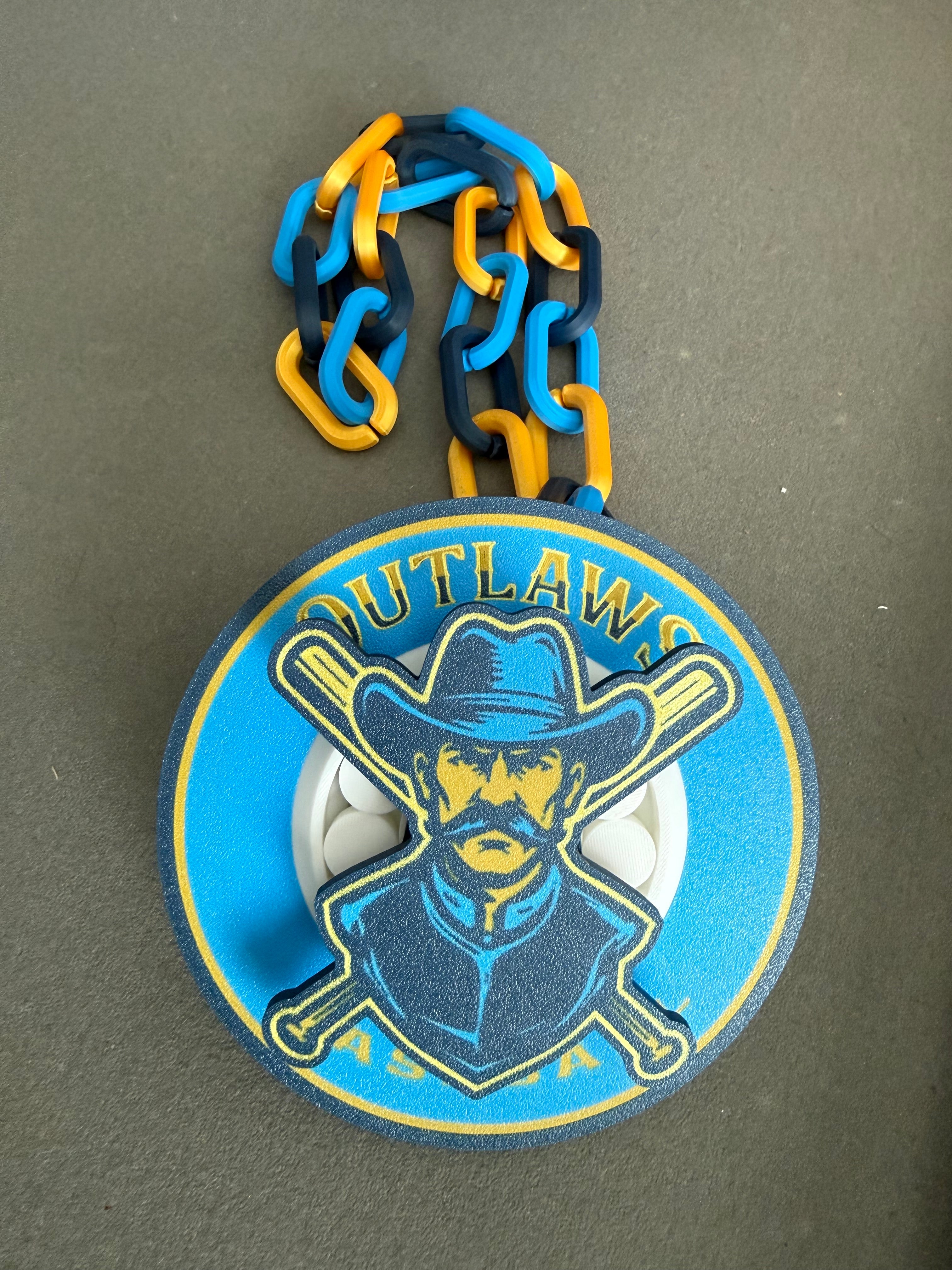 Custom 3D-Printed Spinner Chain | Personalized Team Spirit Hype Necklace | Custom Logo Fan Chain