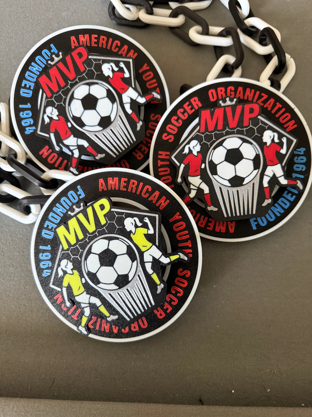 Custom 3D-Printed Spinner Chain | Personalized Team Spirit Hype Necklace | Custom Logo Fan Chain