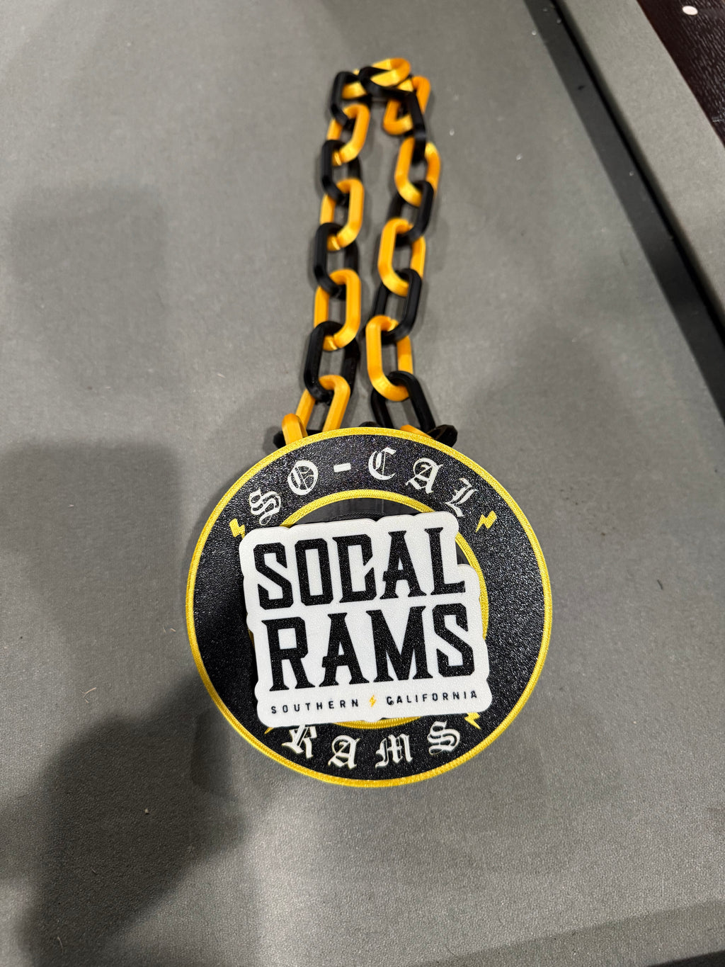 Custom 3D-Printed Spinner Chain | Personalized Team Spirit Hype Necklace | Custom Logo Fan Chain