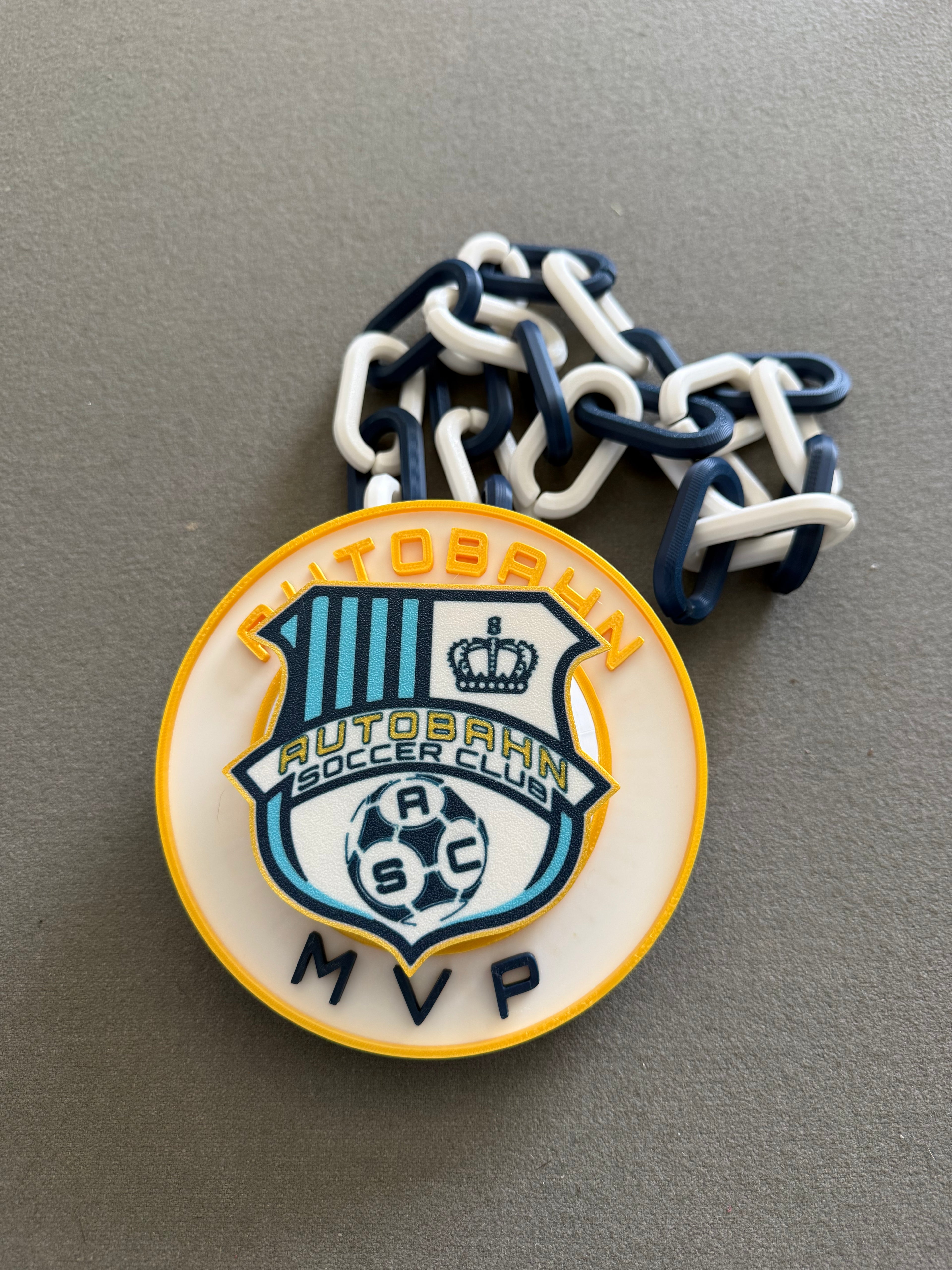 Custom 3D-Printed Spinner Chain | Personalized Team Spirit Hype Necklace | Custom Logo Fan Chain