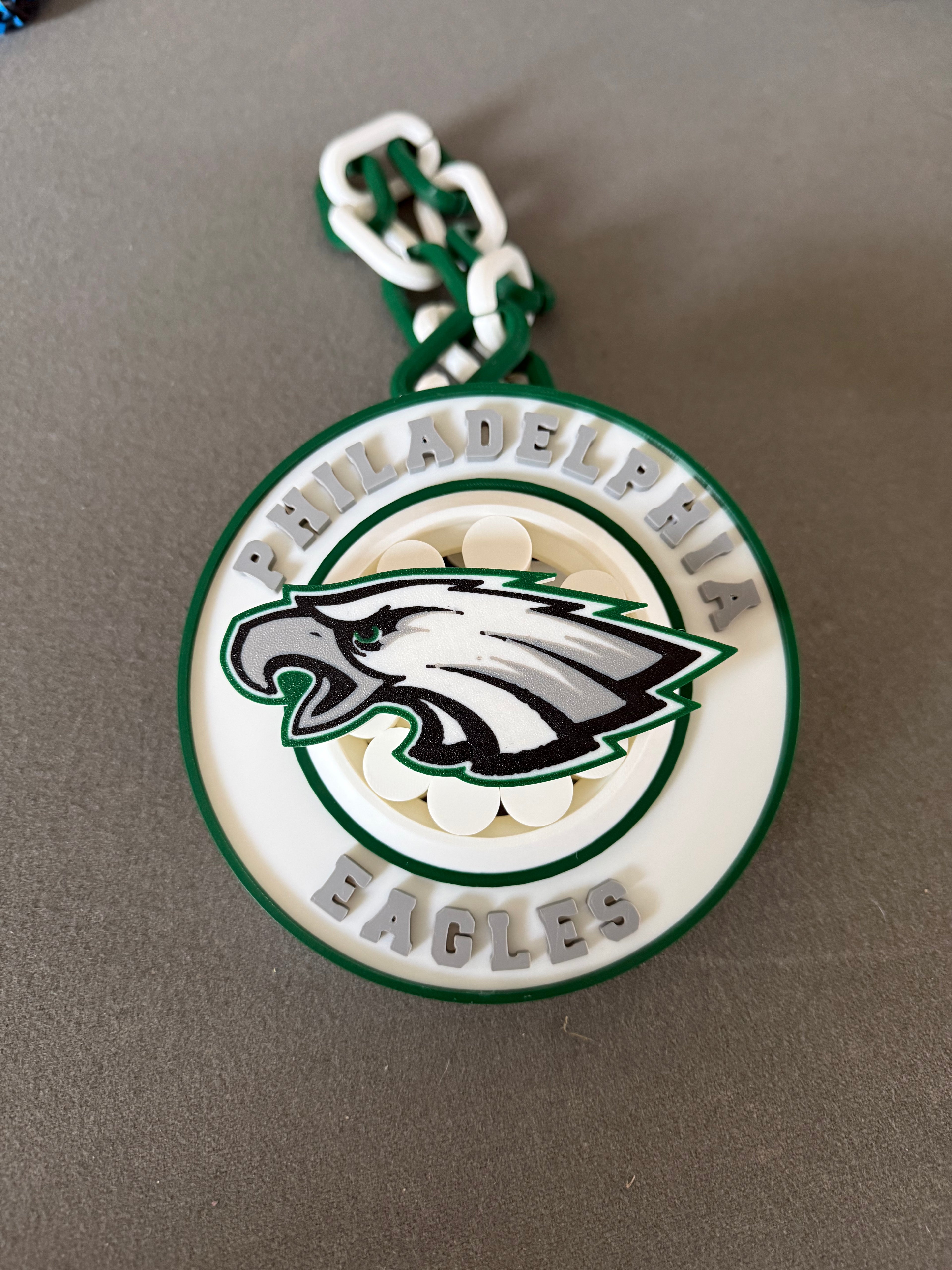 Custom 3D-Printed Spinner Chain | Personalized Team Spirit Hype Necklace | Custom Logo Fan Chain