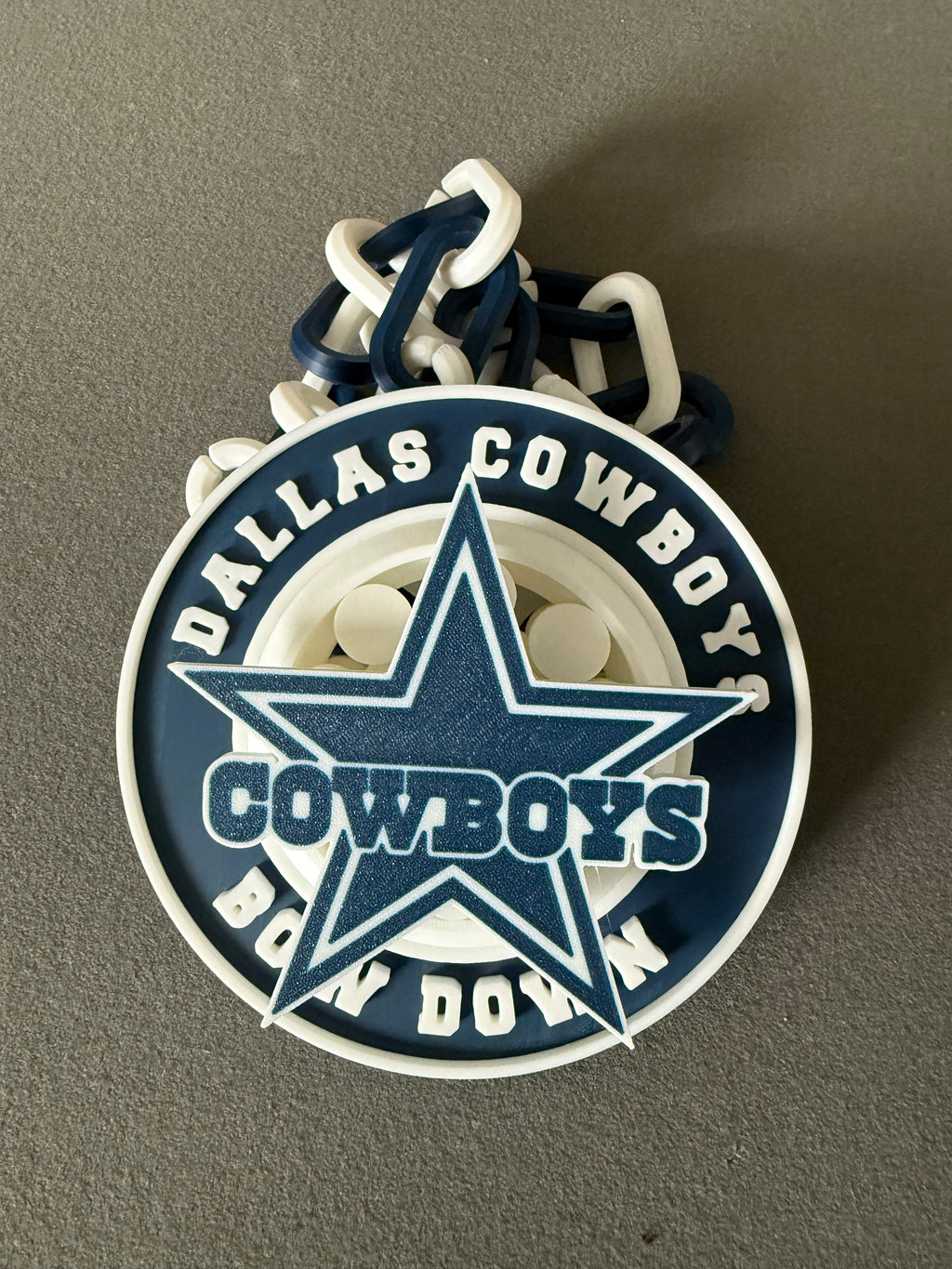 Custom 3D-Printed Spinner Chain | Personalized Team Spirit Hype Necklace | Custom Logo Fan Chain