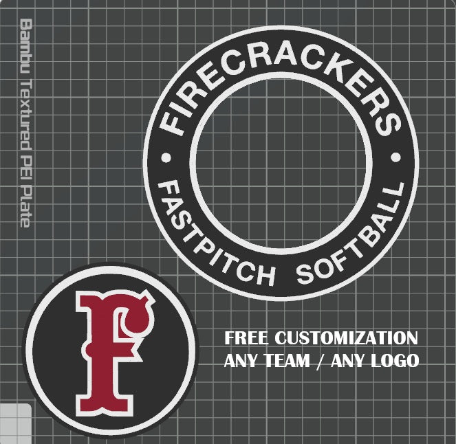 Custom 3D-Printed Spinner Chain | Personalized Team Spirit Hype Necklace | Custom Logo Fan Chain