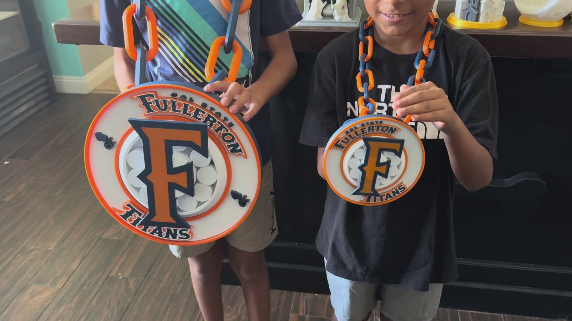 Custom 3D-Printed Spinner Chain | Personalized Team Spirit Hype Necklace | Custom Logo Fan Chain